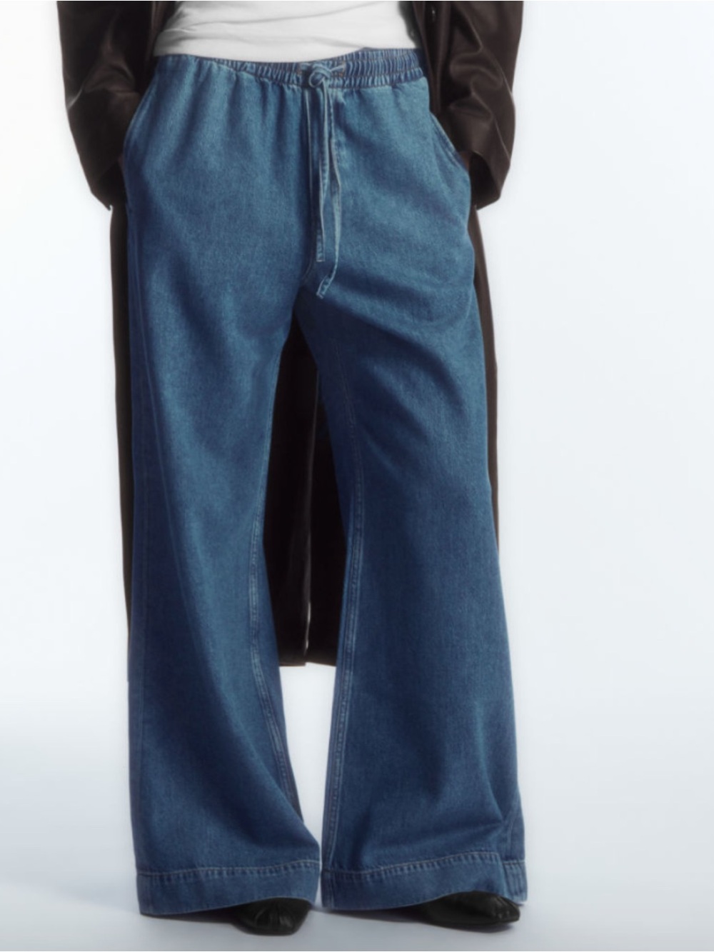 Cos Wide Leg Fluid Denim Pants